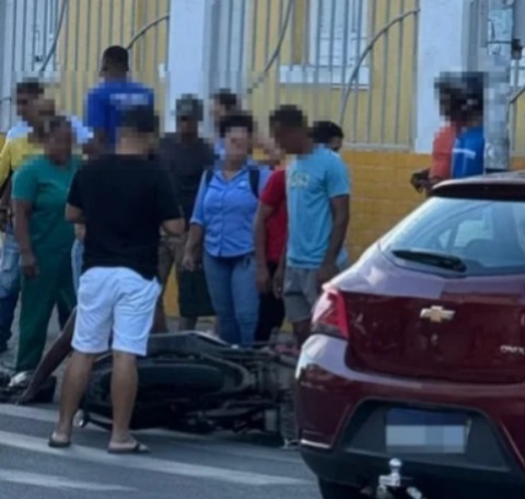 Colisão entre motos deixa dois feridos em Cruz das Almas