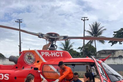 GOA realiza transporte aeromédico da Ilha de Itaparica para Salvador