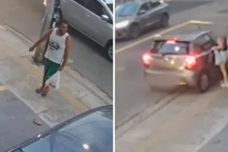 Homem é flagrado assediando jovem no bairro da Graça