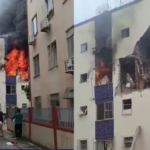 Incêndio atinge apartamentos no Stiep após explosão de gás