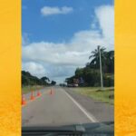 Motorista se arrisca em ultrapassagem proibida e é multado ao encontrar blitz policial na Ponte do Funil