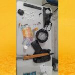 Operação policial apreende submetralhadora, drogas e prende suspeito em Castro Alves