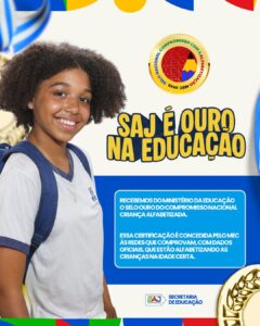 Santo Antônio de Jesus recebe Selo Ouro do Ministério da Educação pelo Compromisso Nacional Criança Alfabetizada – Prefeitura de Santo Antônio de Jesus - BA