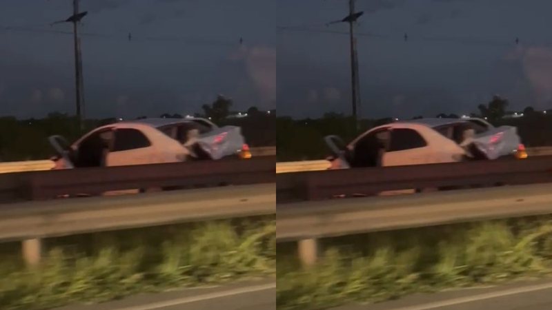 Acidente na Via Parafuso provoca congestionamento em Camaçari