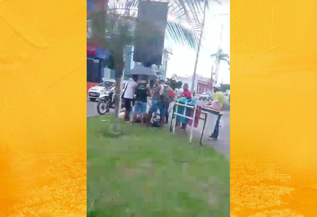 Colisão entre motos é registrada próximo à Prefeitura de Santo Antônio de Jesus