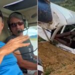 Irmão de deputado federal e piloto ficam feridos após pouso forçado de avião na Bahia
