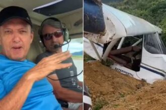 Irmão de deputado federal e piloto ficam feridos após pouso forçado de avião na Bahia