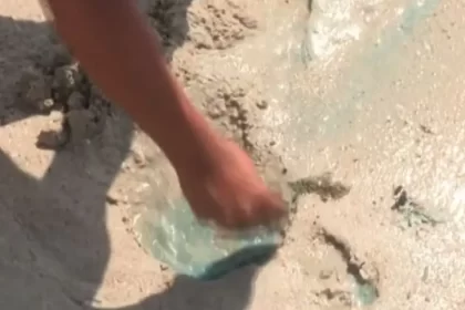 Laudo preliminar aponta cobre e nitrato na praia de São Tomé de Paripe, em Salvador