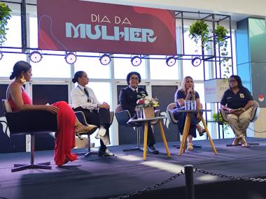 Polícia Civil promove roda de conversa sobre violência contra a mulher no Shopping Salvador Norte | SSP