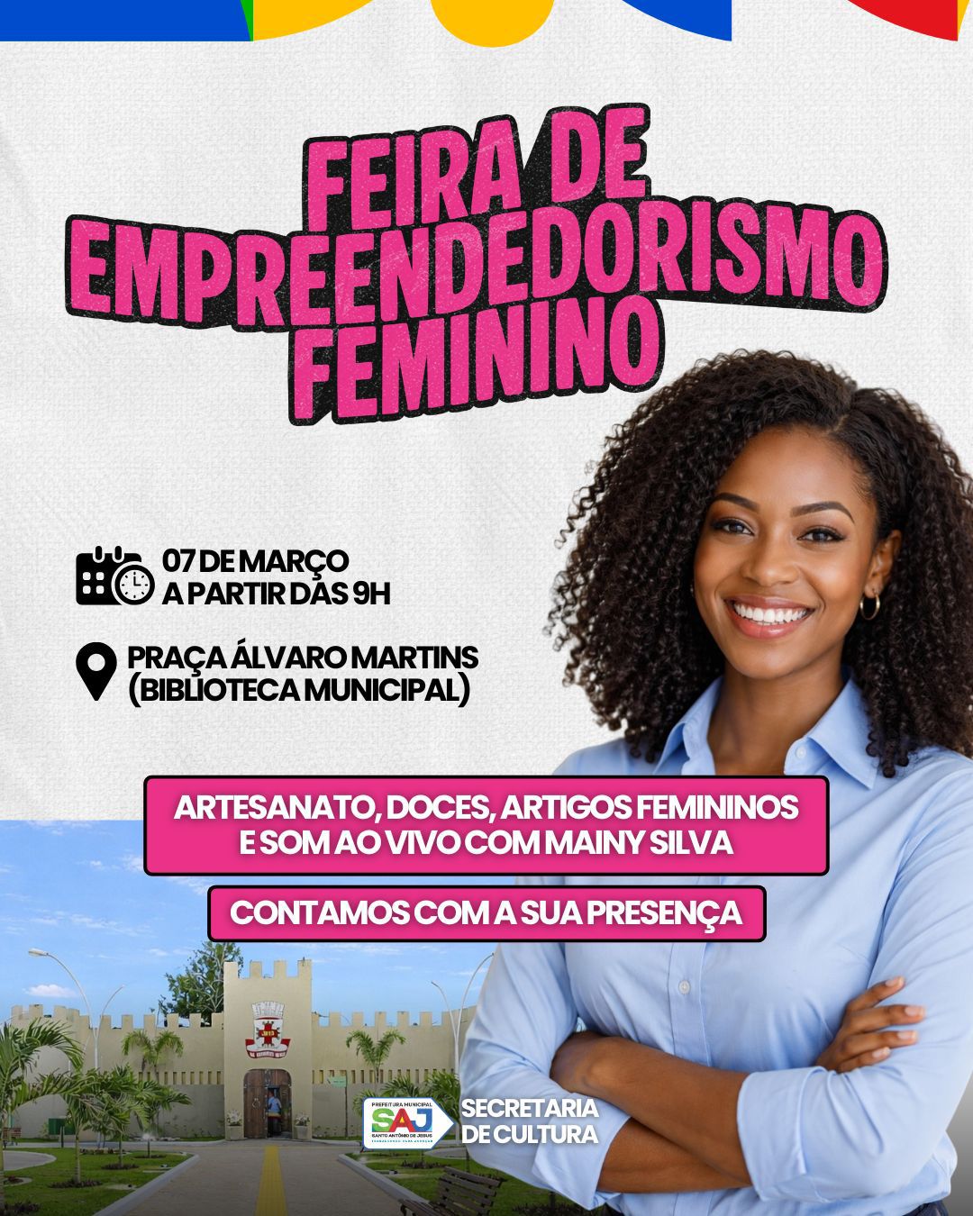 Prefeitura de Santo Antônio de Jesus promove Feira de Empreendedorismo Feminino em alusão ao Dia Internacional da Mulher – Prefeitura de Santo Antônio de Jesus - BA