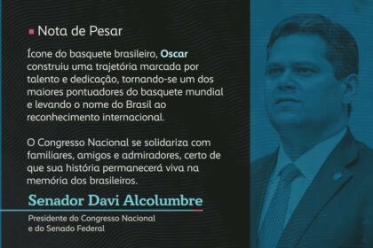 Davi Alcolumbre manifesta pesar pela morte de Oscar Schmidt — Senado Notícias