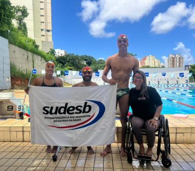 Equipe baiana de paranatação disputa Meeting Paralímpico em busca de classificação para etapa nacional com apoio da Sudesb | SUDESB