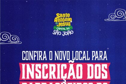 Prefeitura de Santo Antônio de Jesus define novo local para inscrição dos barraqueiros do São João 2026 – Prefeitura de Santo Antônio de Jesus - BA