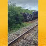 Trem descarrila em Serrinha e mobiliza equipes de emergência