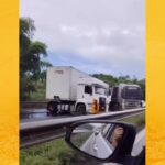 Colisão entre carretas é registrada na BR-324 próximo a Feira de Santana