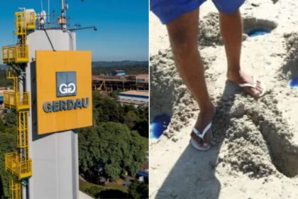 Mancha misteriosa em praia de Salvador vira disputa entre empresas e afeta 800 famílias