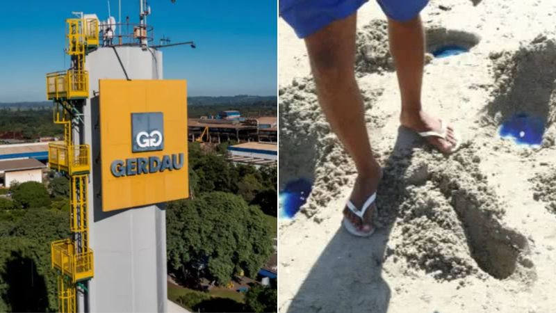 Mancha misteriosa em praia de Salvador vira disputa entre empresas e afeta 800 famílias