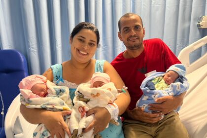 Maternidade de Salvador celebra nascimento raro de trigêmeos