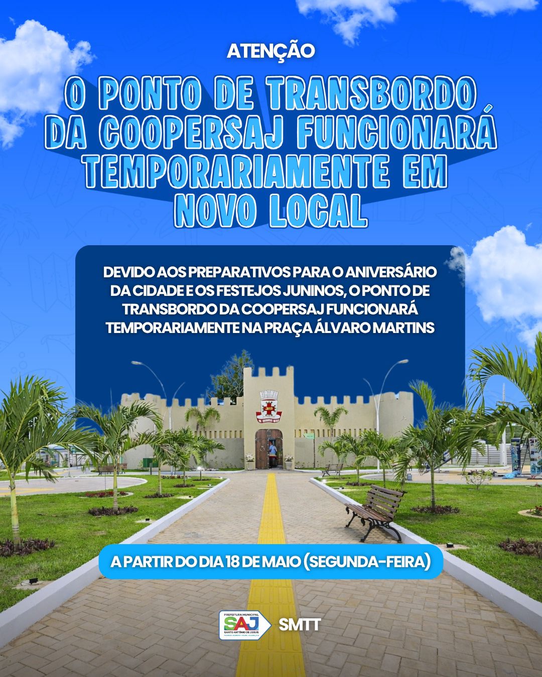 Prefeitura de Santo Antônio de Jesus anuncia mudança temporária do ponto de transbordo da Coopersaj – Prefeitura de Santo Antônio de Jesus - BA