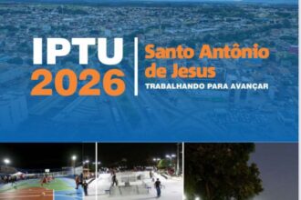 SAJ: IPTU 2026 pode ser pago hoje com até 25% de desconto – Prefeitura de Santo Antônio de Jesus - BA
