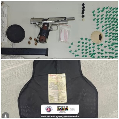 Suspeito morre após confronto com a PM em Vera Cruz; arma, drogas e placas balísticas são apreendidas