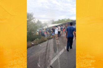 Acidente entre caminhão e van deixa 15 mortos na BR-116, em Santa Terezinha