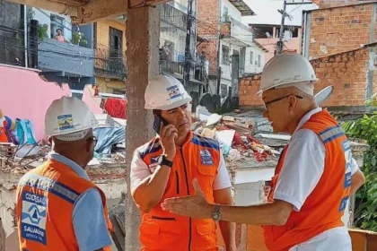 Desabamento em Pirajá deixa criança ferida e mobiliza prefeitura
