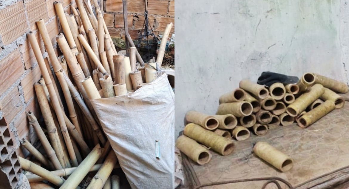 Fábrica clandestina de espadas é descoberta pela PM em Cruz das Almas durante operação
