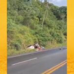 Grave acidente na BR-101 deixa feridos na região da Ponte Pedra do Cavalo