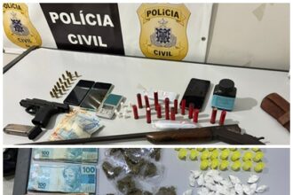 Operação prende suspeito de tráfico e apreende drogas, armas e munições em Castro Alves e Santa Terezinha