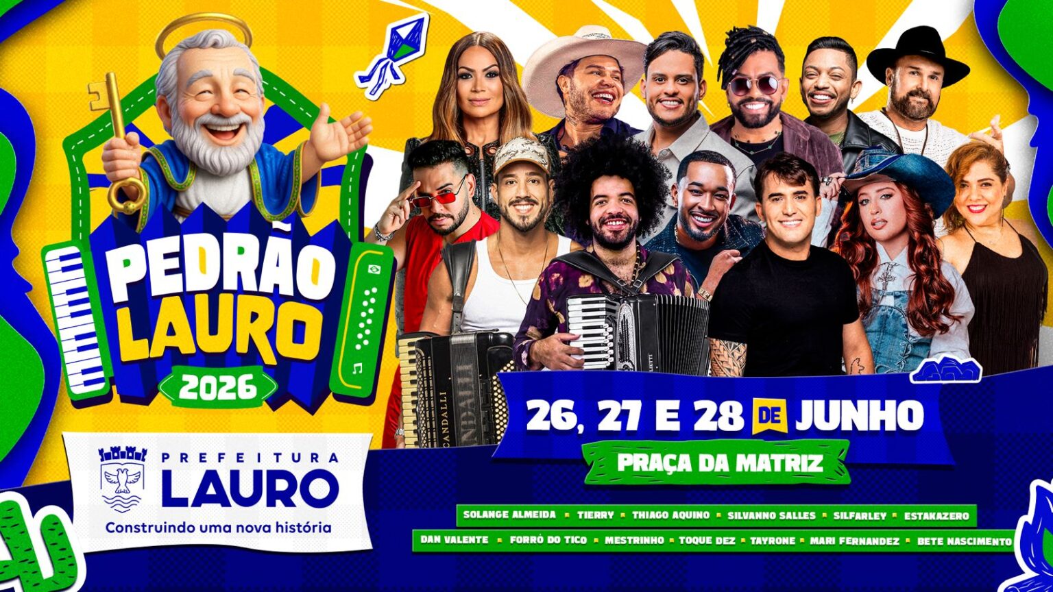 Pedrão de Lauro 2026 divulga programação oficial