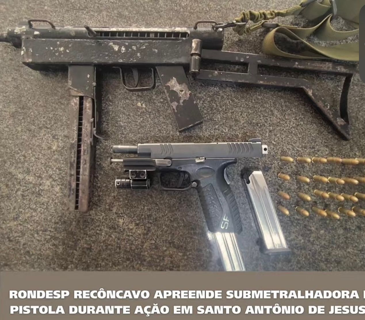 Troca de tiros após o São João termina com armas de grosso calibre apreendidas em Santo Antônio de Jesus