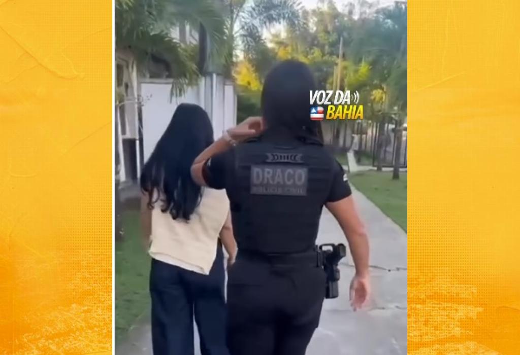 Vídeo: Advogada é presa em Santo Antônio de Jesus durante megaoperação contra o crime organizado