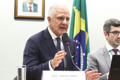Deputado Julio Lopes (PP-RJ) em audiência pública da Comissão Externa sobre Pirataria