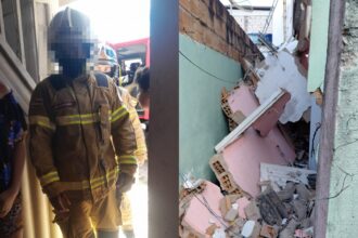 Explosão de panela de pressão deixa ferido e provoca desabamento parcial de casa em Santo Antônio de Jesus