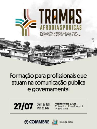 Inscrições abertas para a formação gratuita em Comunicação para a Justiça Racial | SJDH