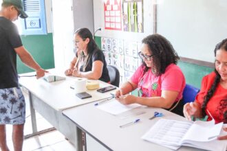 Eleitores participam de eleição simulada no Maranhão