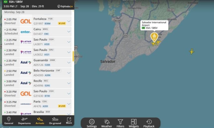 Voos são desviados após drone invadir espaço do aeroporto de Salvador