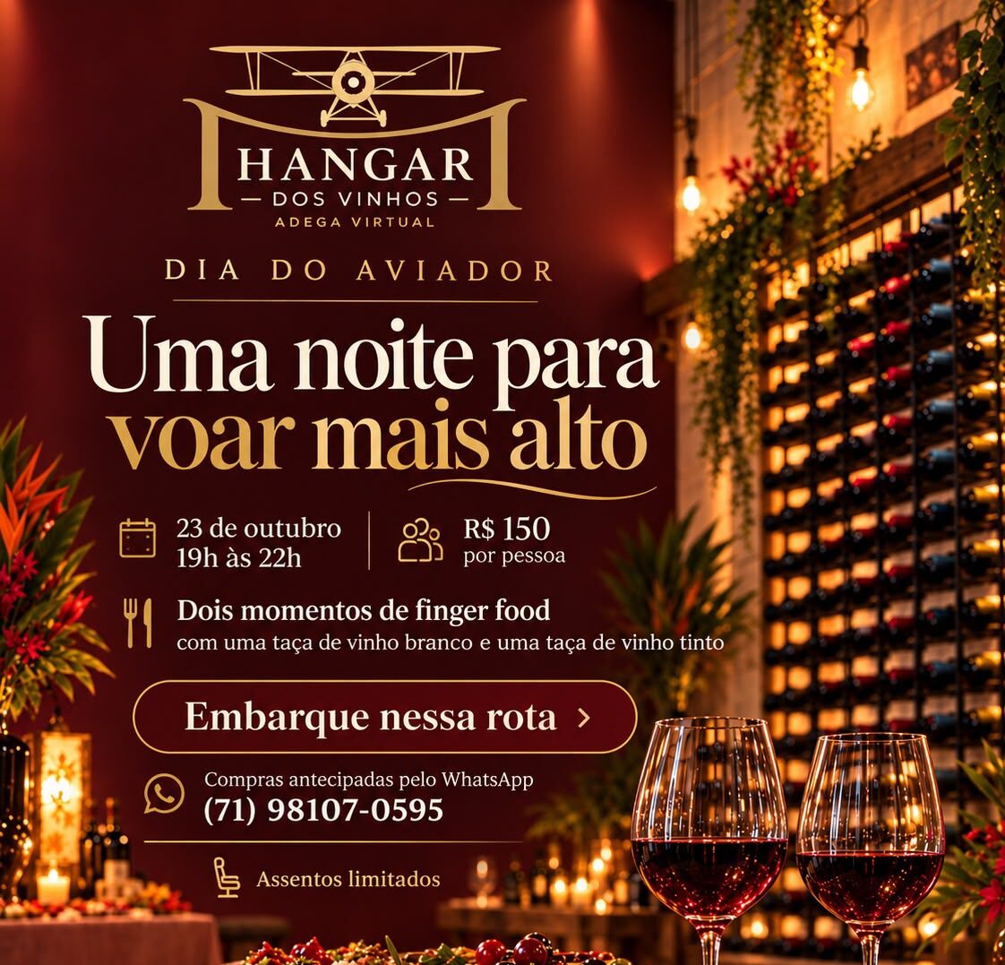 Hangar dos Vinhos celebra o Dia do Aviador