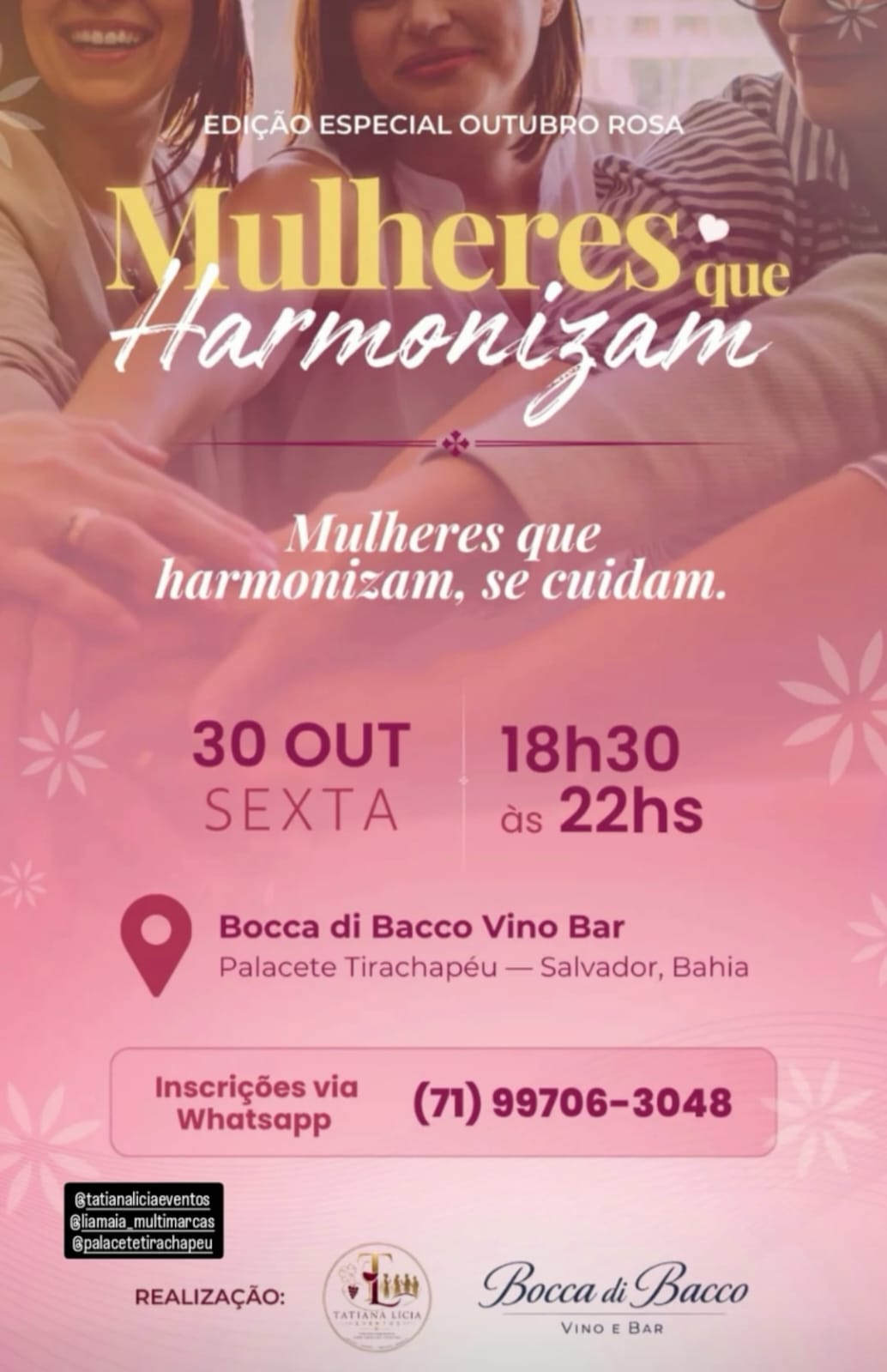 Mulheres que Harmonizam reúne apaixonadas por vinho em Salvador